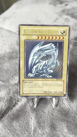 Yugioh Blue-Eyes White Dragon Ultra Rare Holo 1996 Yu-Gi-Oh! SDK-001 - Image 2