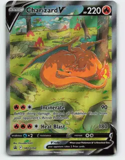 2022 Pokemon, Sword & Shield Promos, #SWSH260 Charizard V, Black Star Promo - Image 1