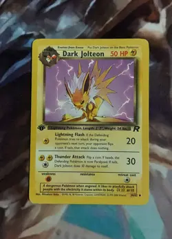Dark Jolteon, 1st Edition, Pokemon Team Rocket 38/82 - LP - Image 1