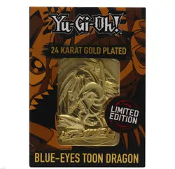 Yugioh Blue-Eyes Toon Dragon Limited Edition 24 Karat Gold-Plated Metal Card New - Image 3