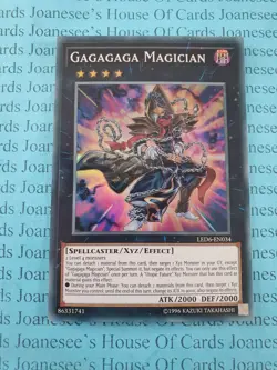 LED6-EN034 Gagagaga Magician Super Rare Yu-Gi-Oh Card (Unl) New - Image 3