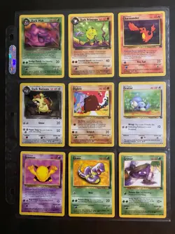 Team Rocket Set Pokemon Cards No Duplicates Bundle Vintage WOTC 1999 - Image 1