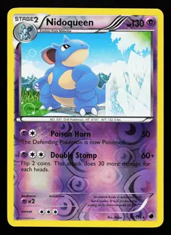 Nidoqueen 42/116 Reverse Holo Rare Plasma Freeze Pokemon Card - Image 1