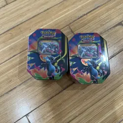 2XMega Charizard Tin (Mega Charizard X) Pokemon Trading Card Game - Image 1