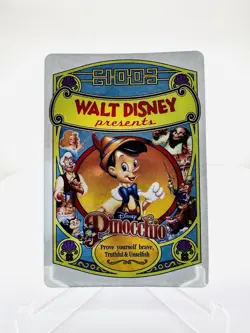 2023 Bandai Wonder Card Collection Walt Disney Presents Pinocchio Trading Card - Image 1