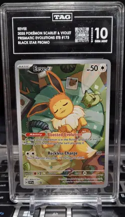 Eevee 173 Sv: Scarlet & Violet Promo Cards Holo TAG 10 GEM MINT - Image 1