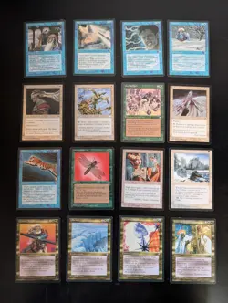 Vintage MTG 16 Card Lot - Ice Age Alliances Mirage - Pre-Modern Old Lot - Image 1