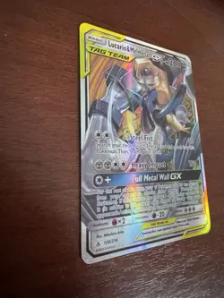 Lucario & Melmetal GX Tag Team 120/214 Holo Pokemon Card – VG - NM - See Photos - Image 2