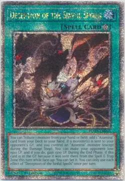 Yugioh! LP Deception of the Sinful Spoils - ROTA-EN055 - Quarter Century Secret - Image 1