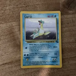 Pokemon TCG Fossil Lapras Holo 10/62 Ken Sugimori 1999 2 Cards English - Image 1