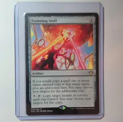 Twinning Staff Magic Commander 2020 Rare Artifact Card 070/322 English - Image 1