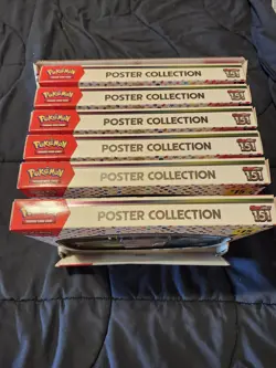 Pokemon Scarlet & Violet 151 Poster Collection Box Lot of 6 w/ Promo Cards - Image 2