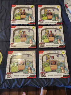 Pokemon Scarlet & Violet 151 Poster Collection Box Lot of 6 w/ Promo Cards - Image 3