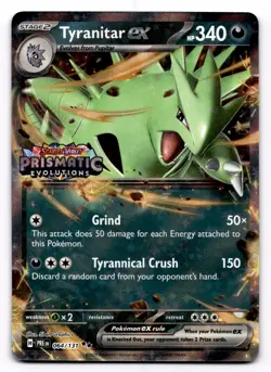 Tyranitar ex (Prismatic Evolutions Stamp) Double Rare Miscellaneous Cards & Prod - Image 1
