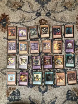 Yugioh Cards Lot Of 24 Holos And Rares Well Played - Image 1