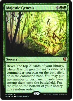 MAJESTIC GENESIS 240 BATTLE FOR BALDUR'S GATE MAGIC: THE GATHERING FOIL LP - Image 1