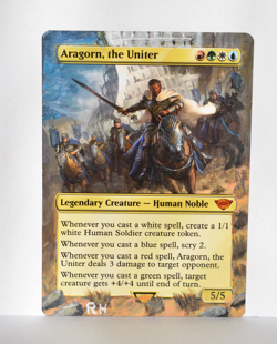 Aragorn, the Uniter MTG Alter Art EDH Commander Magic The Gathering - Image 1