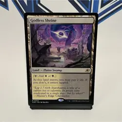 Magic: The Gathering Godless Shrine Land Edge of Eternities Rare 0254 Regular - Image 1