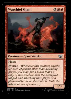 MTG Warchief Giant LP Light Play Commander 2015 [5347] - Image 1