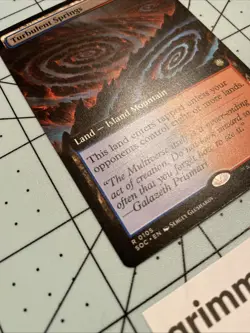 Turbulent Springs (Extended Art) Commander: Secrets of Strixhaven MTG R 0105 - Image 2