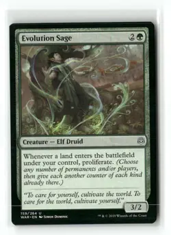 Evolution Sage 159 Uncommon War of the Spark Magic: The Gathering Near Mint - Image 1