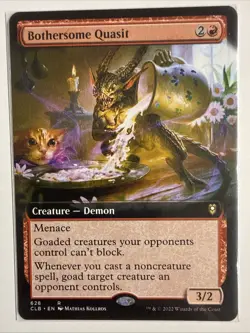 Bothersome Quasit (Extended Art): Commander Legends Near Mint MTG - Image 1