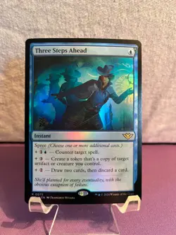 MTG Three Steps Ahead (75s/160) Outlaws of Thunder Junction Promos LP FOIL - Image 1