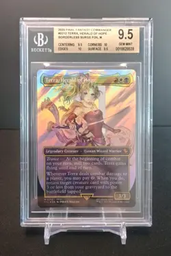 MTG Final Fantasy - Terra, Herald of Hope - Surge Foil Graded BGS 9.5 Beckett - Image 1