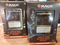Magic the Gathering, Midnight Hunt Set of 2 commander decks, factory sealed - Image 1