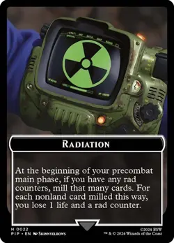 Radiation | Treasure Double Sided Token [Universes Beyond: Fallout] MTG - Image 1
