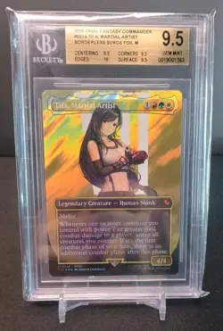 MTG Final Fantasy - Tifa, Martial Artist - Borderless Surge Foil Graded BGS 9.5 - Image 1