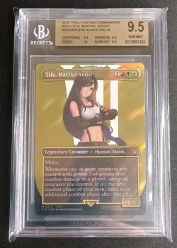 MTG Final Fantasy - Tifa, Martial Artist - Borderless Surge Foil Graded BGS 9.5 - Image 2