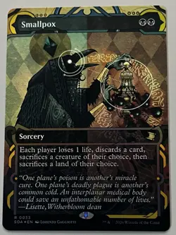 MTG SOA Smallpox Sorcery RARE FOIL #0033 - Image 1