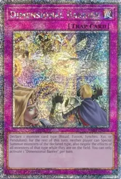 Yugioh! LP Dimensional Barrier - RA01-EN072 - Quarter Century Secret Rare - 1st - Image 1