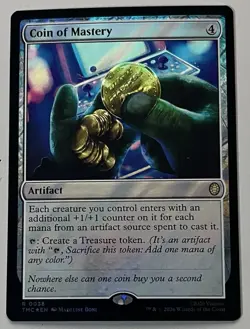MTG TMNT Coin of Mastery Artifact RARE SURGE FOIL #0038 - Image 1