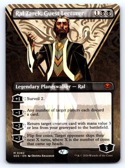 Ral Zarek, Guest Lecturer Borderless Planeswalker - Secrets of Strixhaven - MTG - Image 1