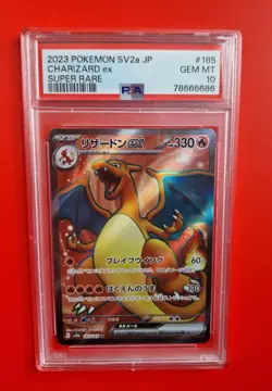 Charizard PSA 10 ex SR Super Rare 185/165 Japanese sv2a Pokemon S&V 151 - Image 1