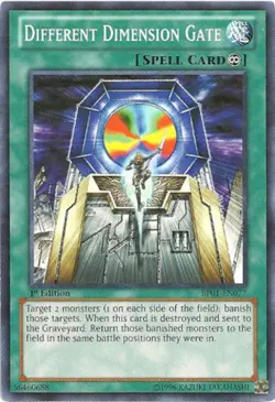 Yugioh! LP Different Dimension Gate - BP01-EN077 - Starfoil Rare - 1st Edition L - Image 1