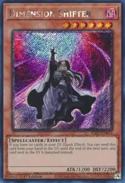Yugioh! LP Dimension Shifter - RA01-EN014 - Platinum Secret Rare - 1st Edition L - Image 1