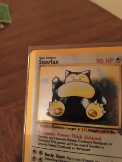 Vintage Pokemon Snorlax 11/64 Jungle Holo TCG - Image 2