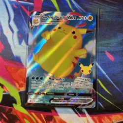 🔥Pokemon Surfing Pikachu VMAX 009/025 Celebrations Ultra Rare Full Art Holo (D) - Image 1