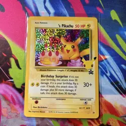🔥Pokemon TCG Birthday Pikachu Promo Holo #24 50 HP 1998 (C) - Image 1