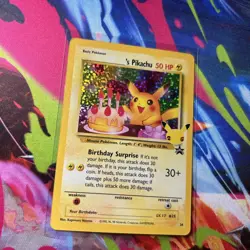 🔥Pokemon TCG Birthday Pikachu Promo Holo #24 50 HP 1998 (C) - Image 3