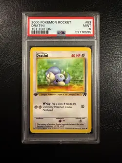2000 Pokemon Rocket #53 - Dratini - Mint - 1st Edition - PSA 9! - Image 1