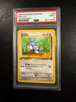 2000 Pokemon Rocket #53 - Dratini - Mint - 1st Edition - PSA 9! - Image 2