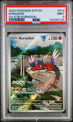 POKEMON PSA 9 KORAIDON FULL ART #014 PROMO SCARLET e VIOLET ENGLISH 2023! - Image 1