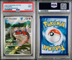 POKEMON PSA 9 KORAIDON FULL ART #014 PROMO SCARLET e VIOLET ENGLISH 2023! - Image 3