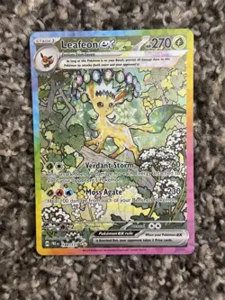 2025 Pokemon Prismatic Evolutions Leafeon Ex 144/131 SIR Mint - Image 1
