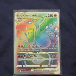 Pokemon Charizard VSTAR Secret Rare Rainbow Holo 174/172 Brilliant Stars - Image 1