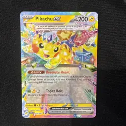 Pikachu EX 057/217 Double Rare From Ascended Heroes Pokemon TCG - Image 1
